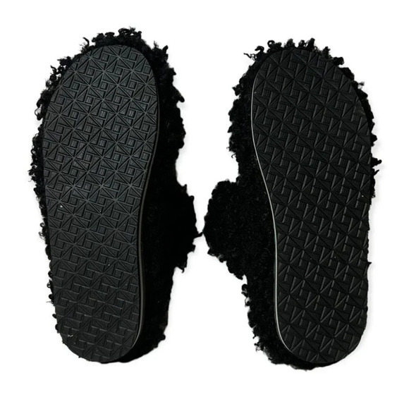 UBFEN  Black Boucle Orthotic Slippers 7 - Picture 4 of 6